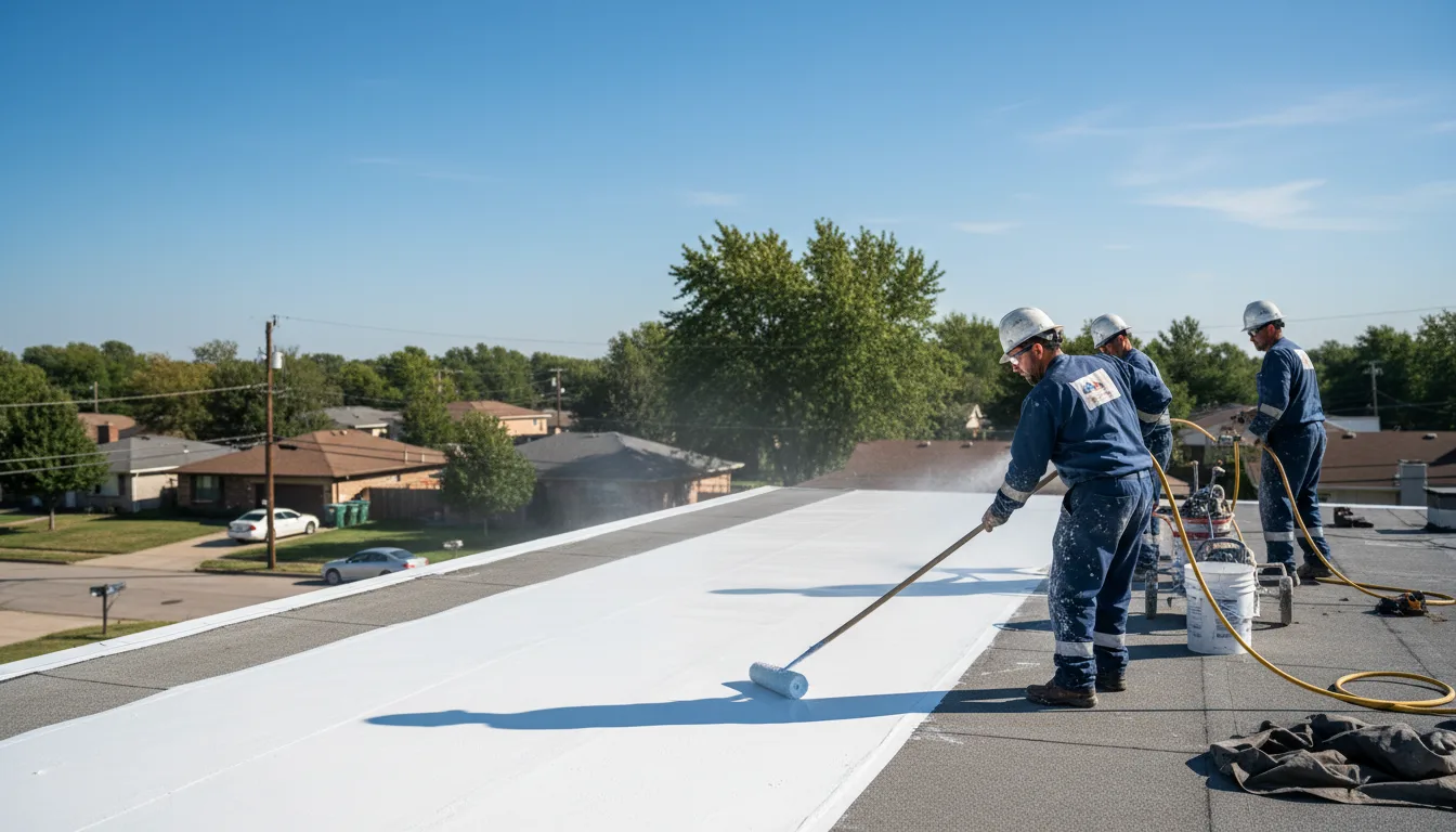 Commercial roof coating in Mount Prospect, IL near me